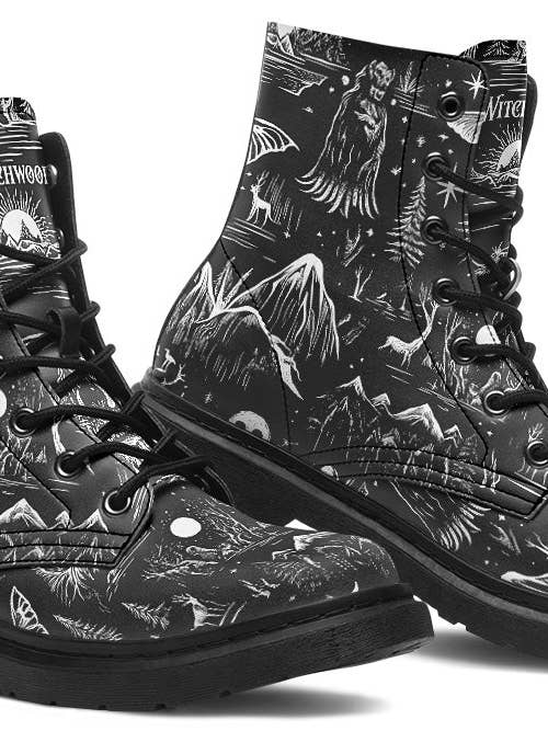 Stivaletti Vegani - Criptidi per la vendita all'ingrosso da parte di Witchwood Bags