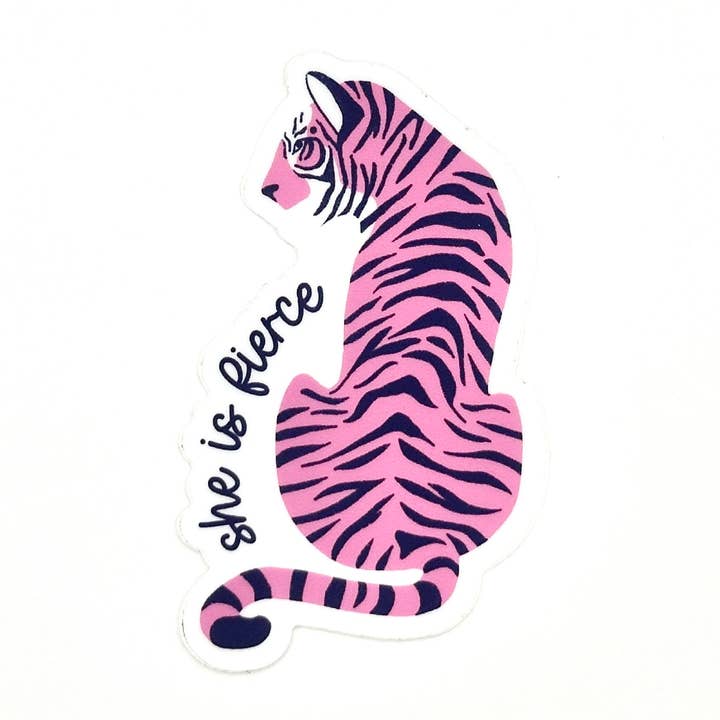 Sie ist eine Kämpferin Aufkleber - Thema Frauenstärkung für den Großhandel von Elizabeth Riley Paperie