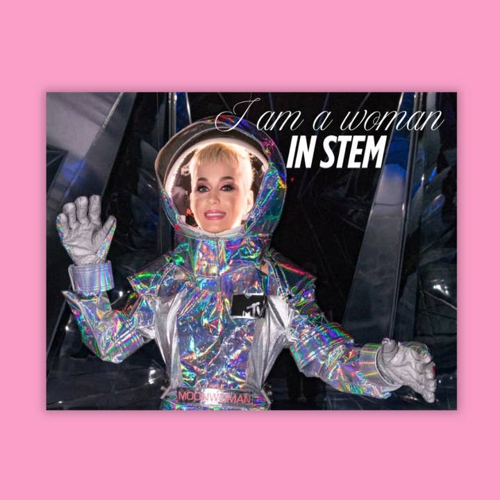Woman in STEM Katy Perry Sticker for wholesale by Charlie's
