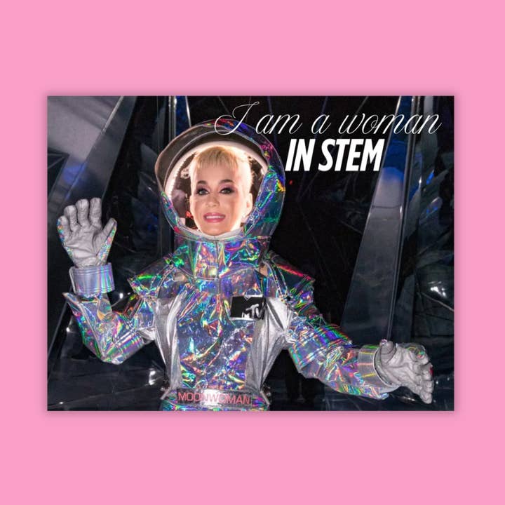 Autocollant Katy Perry Femme en STEM pour la vente par Charlie's