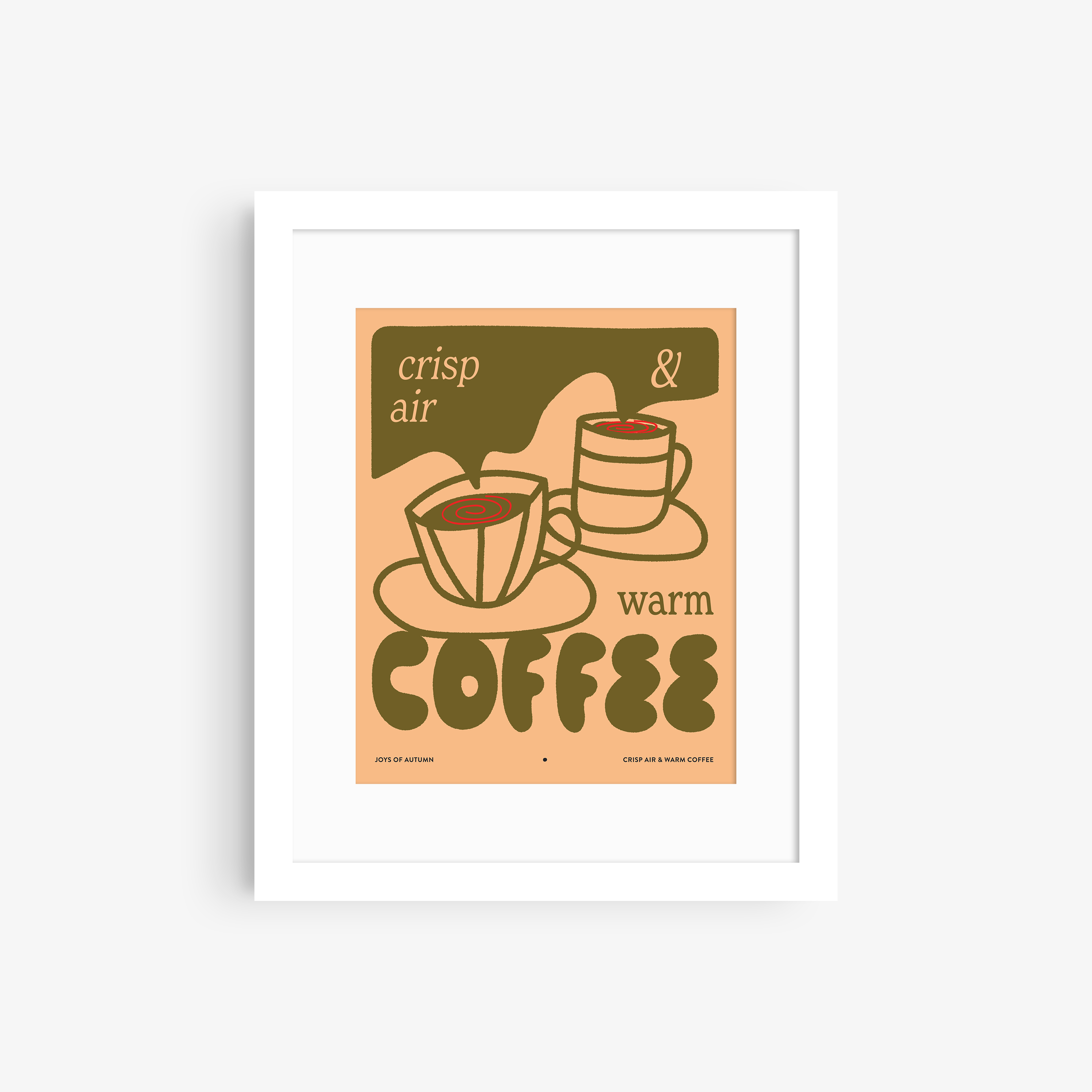 Fond Printed Goods – wholesale Art print – Crisp Air & Warm Coffee Print2