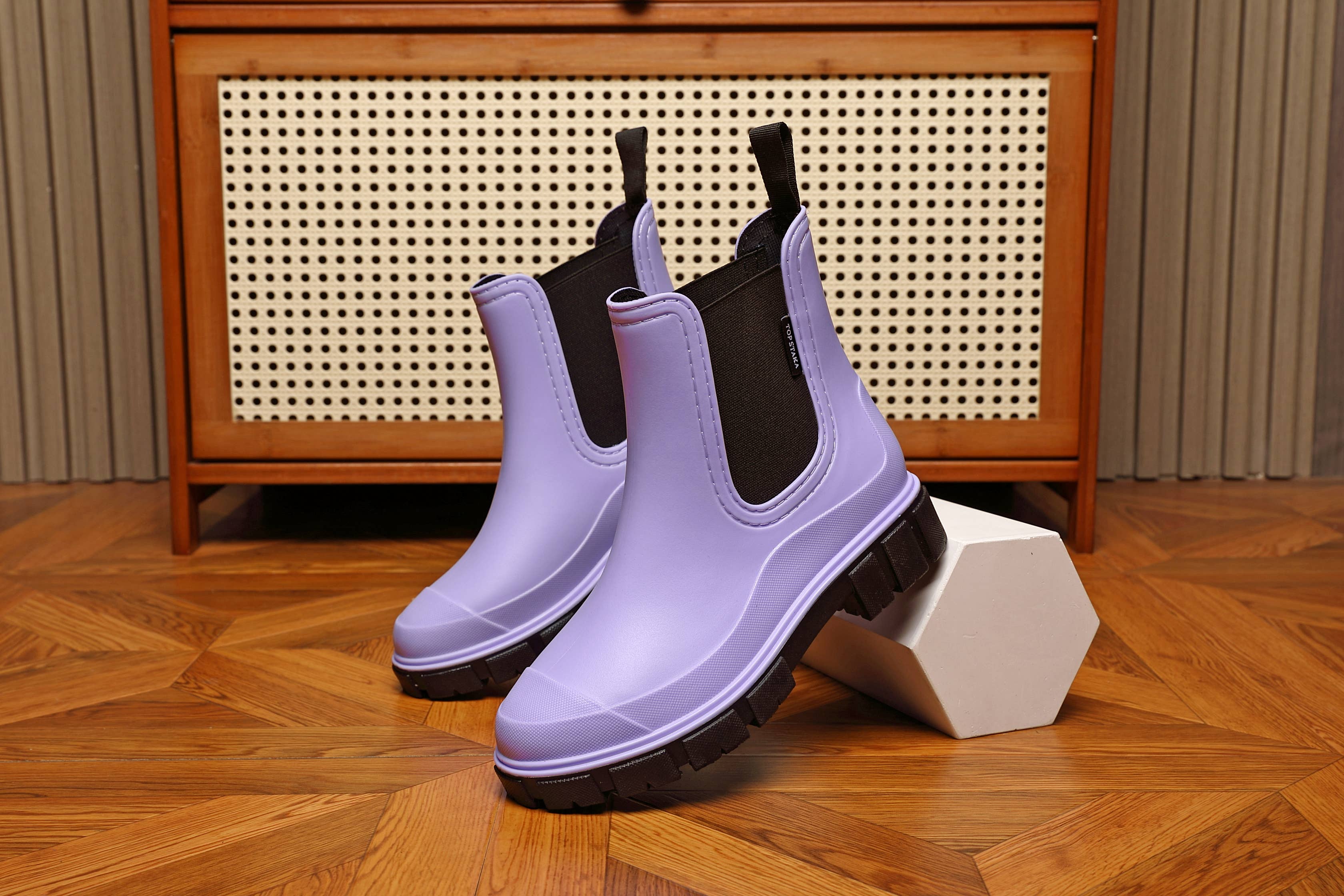 Top Staka - Wholesale Rain Boots - Women's - BG-595 Women's Wellies Boots -  Waterproof Rain Boots5
