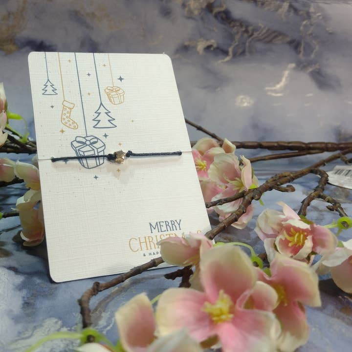 Bracelet de vœux de Noël à suspendre pour la vente par Rose Blossom Gifts