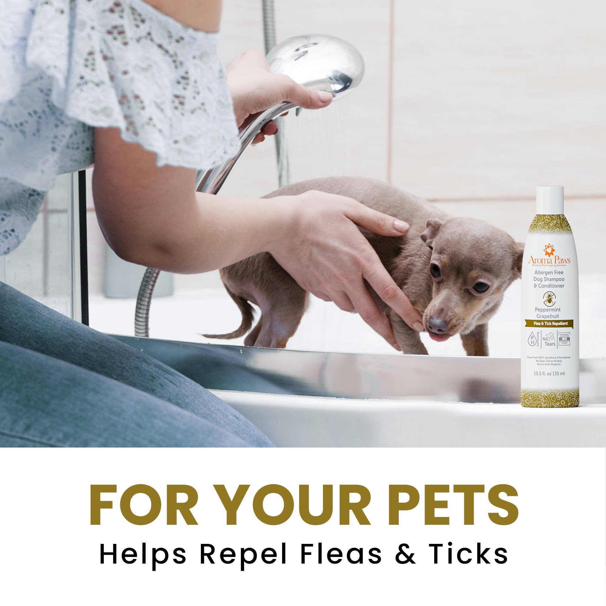 Aroma Paws - Wholesale Hondenshampoo - Hond - 13,5 Oz Shampoo Allergeenvrij insectenwerend middel6