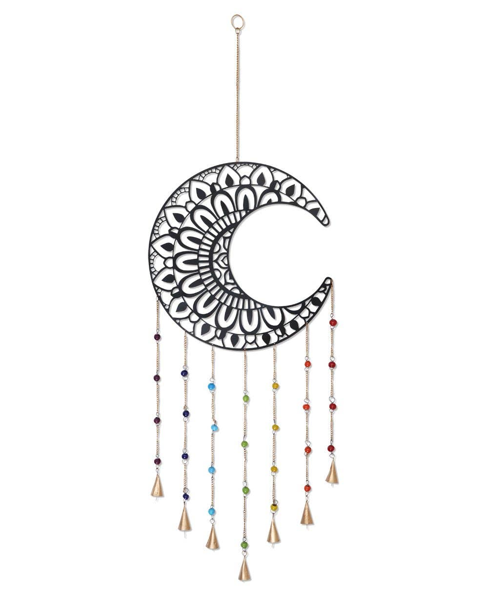 Buddha Groove - Wholesale Wall Accent - Fairtrade Moon Mandala Chakra Wall Hanging