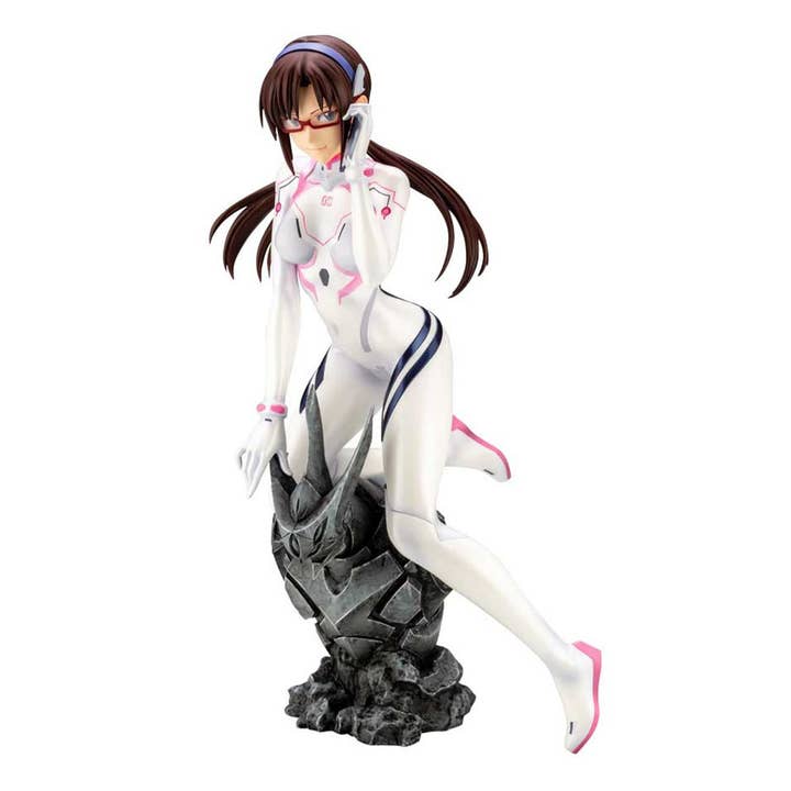 KOTOBUKIYA: Evangelion: 3.0+1.0 Thrice Upon a Time - Mari Makinami Illustrious, versión plugsuit blanca, figura a escala 1/6 para venta al por mayor de The Shumi Company