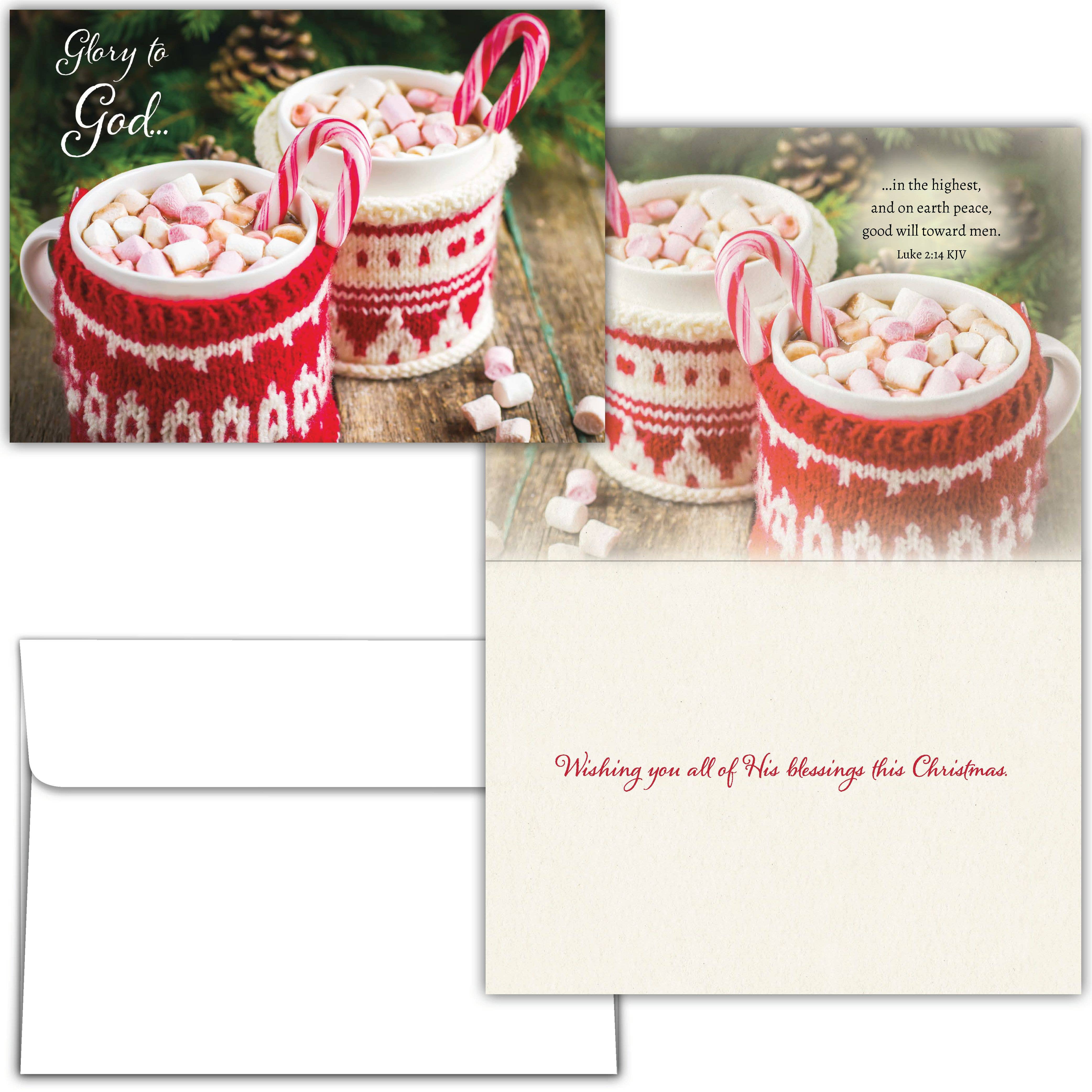 Crown Point Graphics - Vente Cartes de Noël - Cartes de Noël religieuses en boîte - Noël douillet KJV17