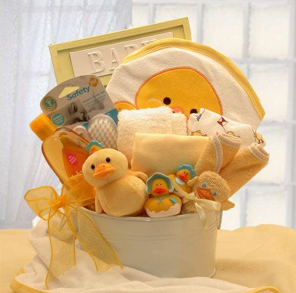 Gift Basket Drop Shipping - Wholesale New Mom Gift Box/Set - Bath Time Baby New Baby Gift Set - Medium in Blue0