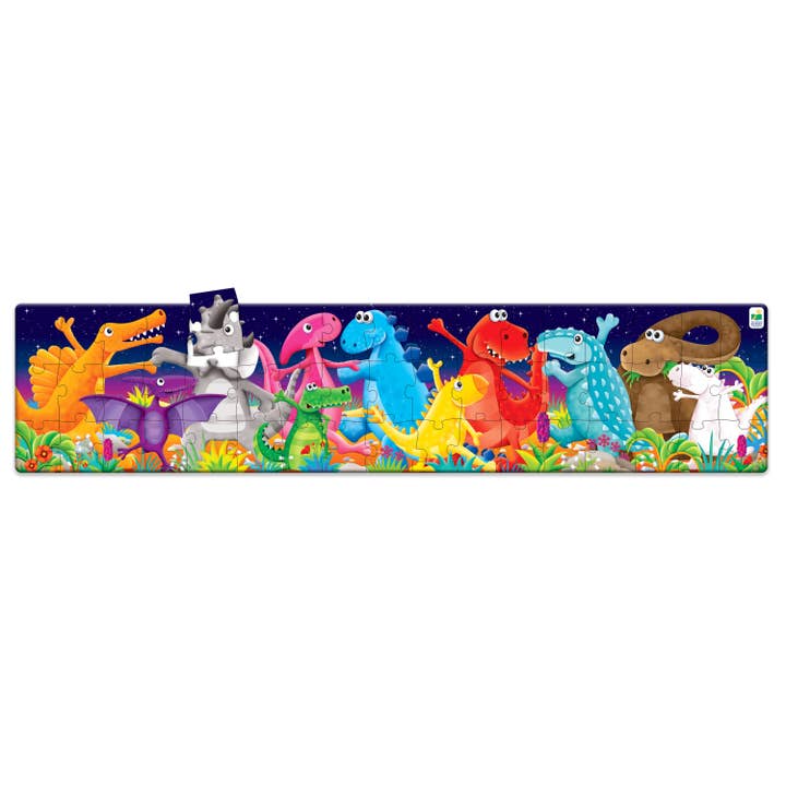 Long & Tall Puzzle - Color Dancing Dinos for wholesale by University Games