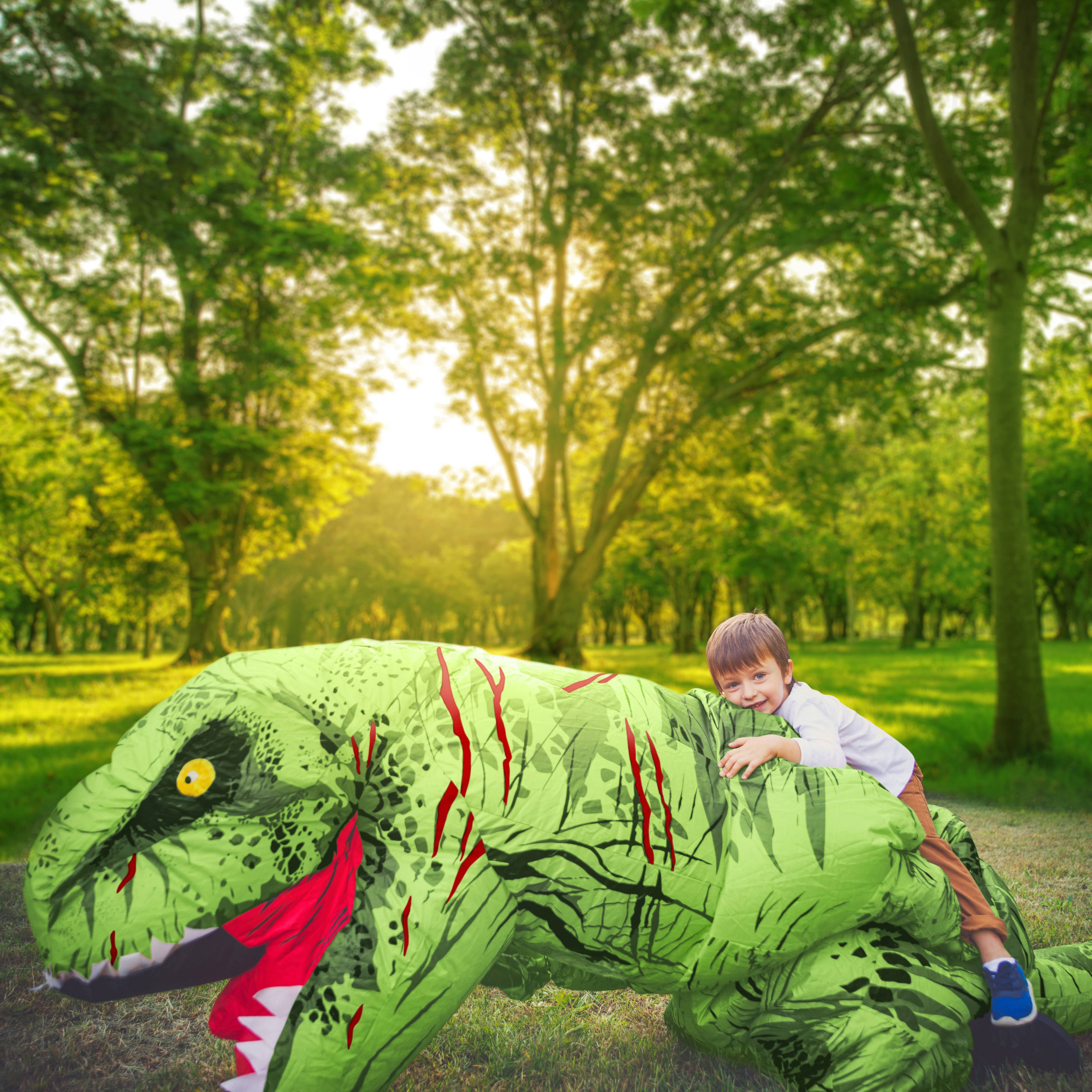 The Twiddlers - Wholesale Costume - Unisex - Inflatable T-Rex Dinosaur Halloween Costume Adult Up To 2m6