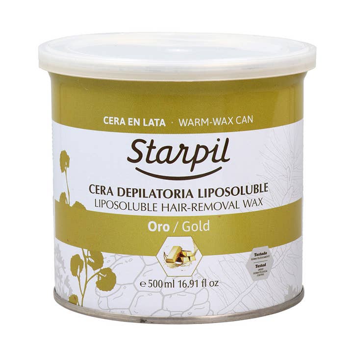 Starpil Liposoluble Gold Can Wax 500 ml voor wholesale door SUBLIME BEAUTY WHOLESALER SL