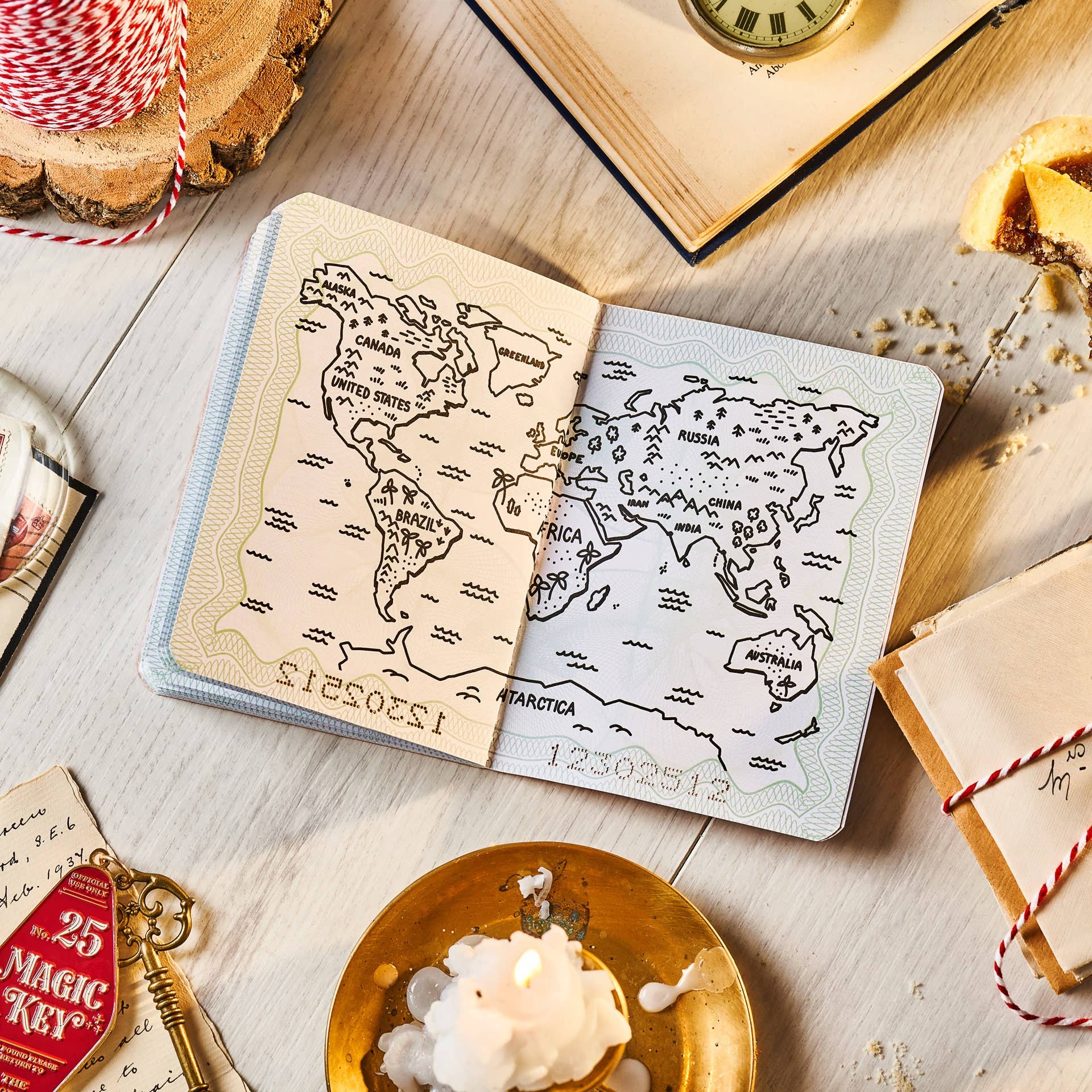 The Handmade Christmas Co. - Vente Décoration de Noël – enfant et bébé - Passeport de Noël du Père Noël & Petit Cadeau de Noël4