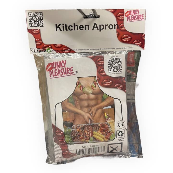 Kinky Pleasure - Wholesale Apron - Kinky Pleasure - AX040 - Apron Sexy BBQ Man Medal