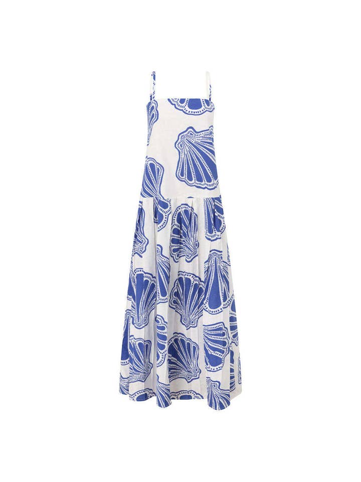 WHITE Stylish linen sleeveless strapless holiday dress for wholesale on Faire