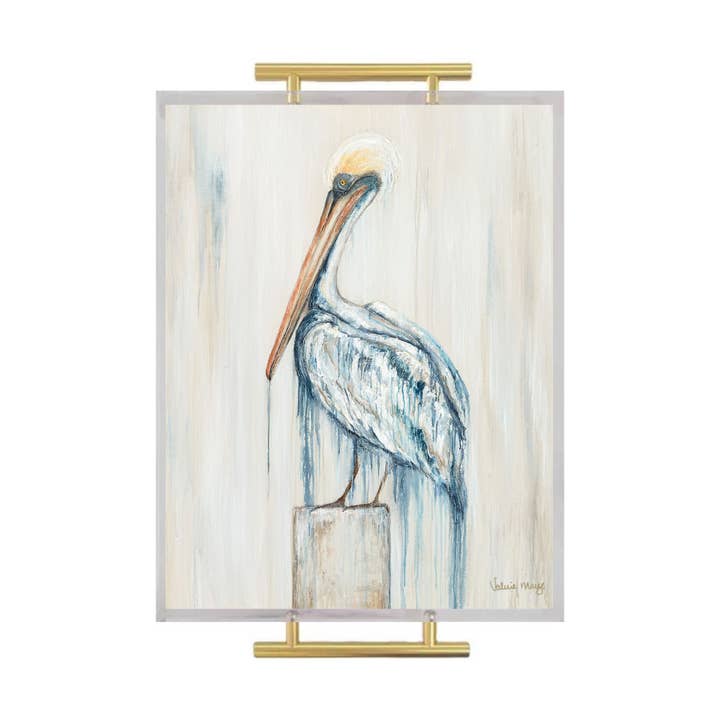 Vassoio da portata in acrilico blu nebbioso per la vendita all'ingrosso da parte di 318 Art Co.