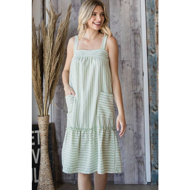 Veveret - Wholesale Jurk - Dames - Gestreepte zomerjurkje6