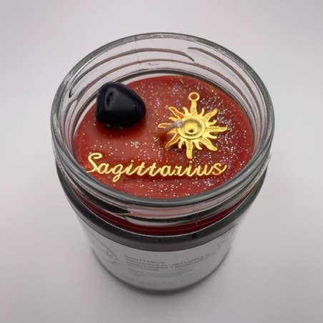 Skytten helande kristall ljus 8oz för wholesale av Ritual Junkie