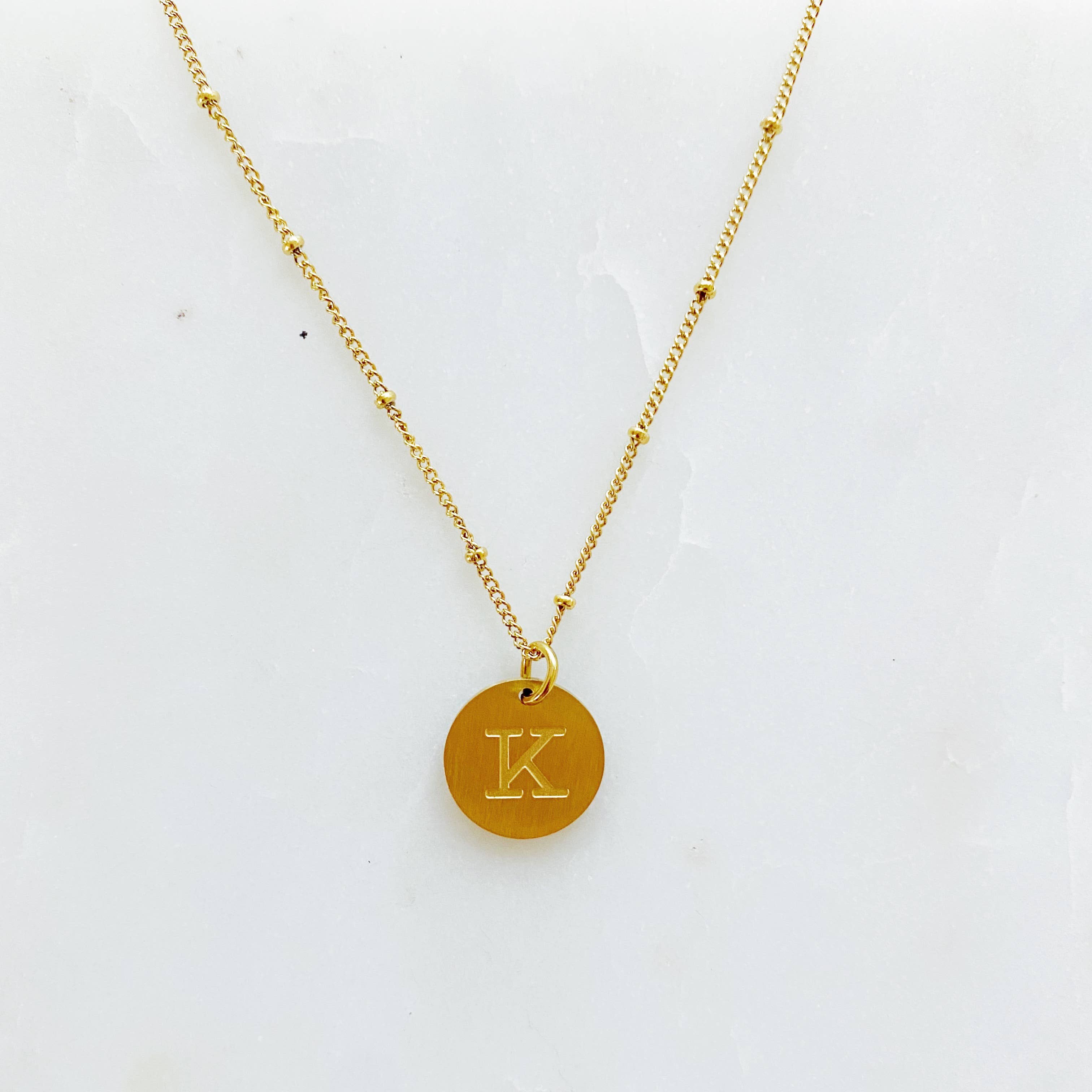Ellison+Young - Wholesale Pendant/Charm Necklace - Ellison + Young: Singular Charm Initial Necklace3