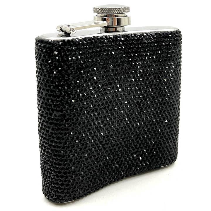 4oz Bottle Stainless Steel Hip Flask Rhinestone for wholesale by Diacly