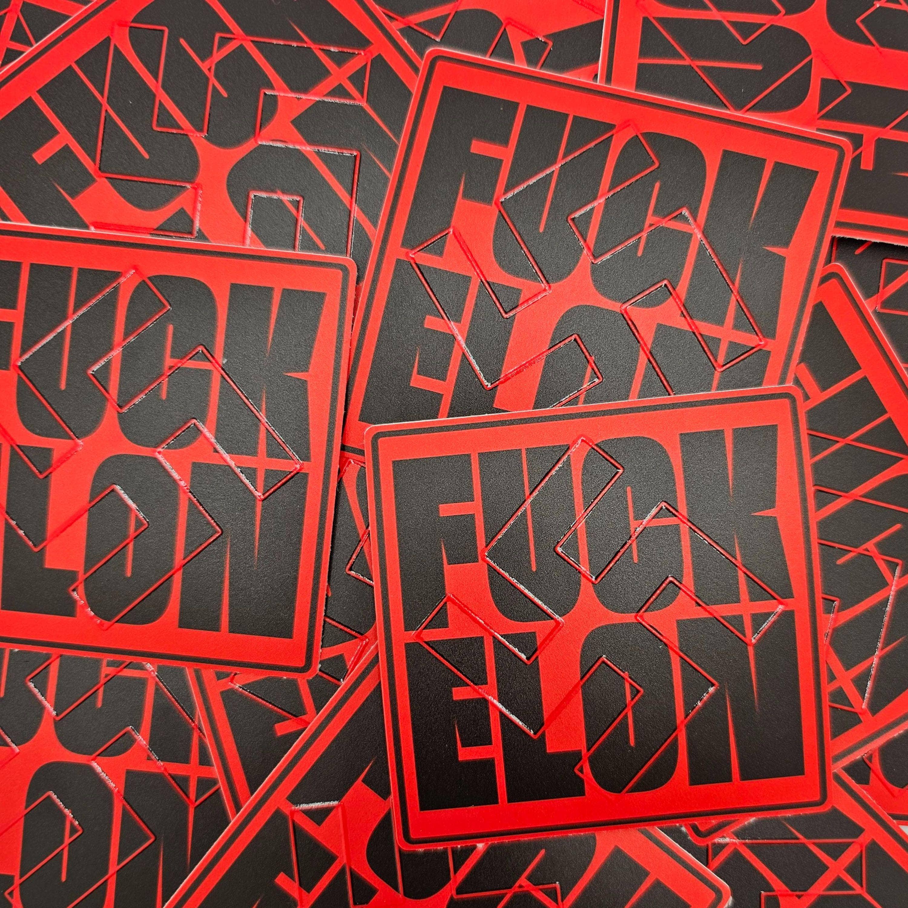 Sticky Bunny Stickers - Wholesale Sticker - FUCK ELON Sticker | Deport Elon | Stop Musk | Anti-Trump | Anti-Oligarch | Resist Fascism2