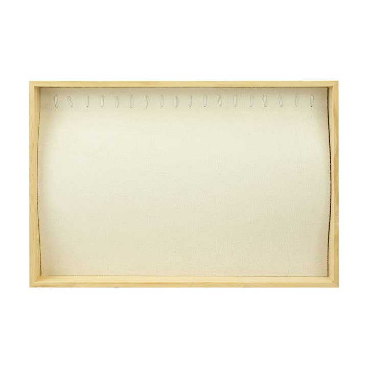 18 enheder stabelbar halskæde/armbånd træ smykkeskærm for engroshandel hos WJW