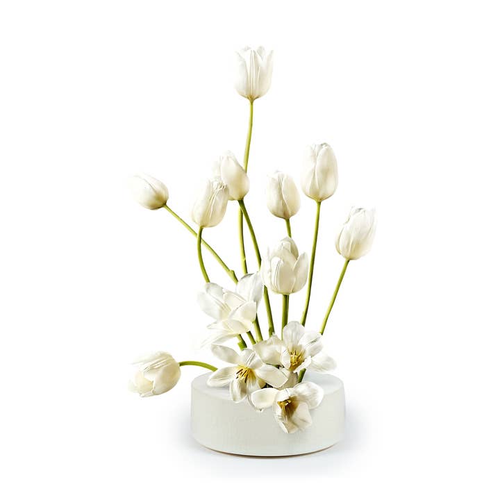 Ikebana Vase in Cracked Quartz for wholesale by Dweller Studio