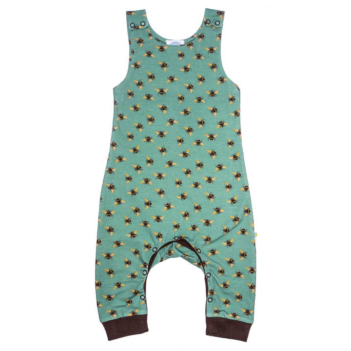 Buzzing About Bees in Teal Dungarees for wholesale by JECO