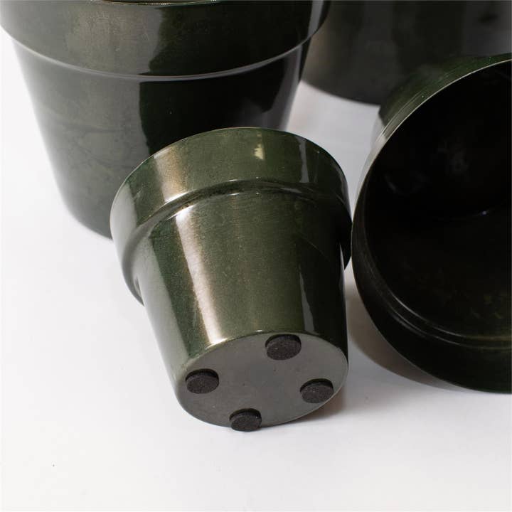 Audrey's Home & Gift - Wholesale Plant Pot - Planters - Green Enamel Nested Pots (Set Of 8) (Pk/02 Sets)3