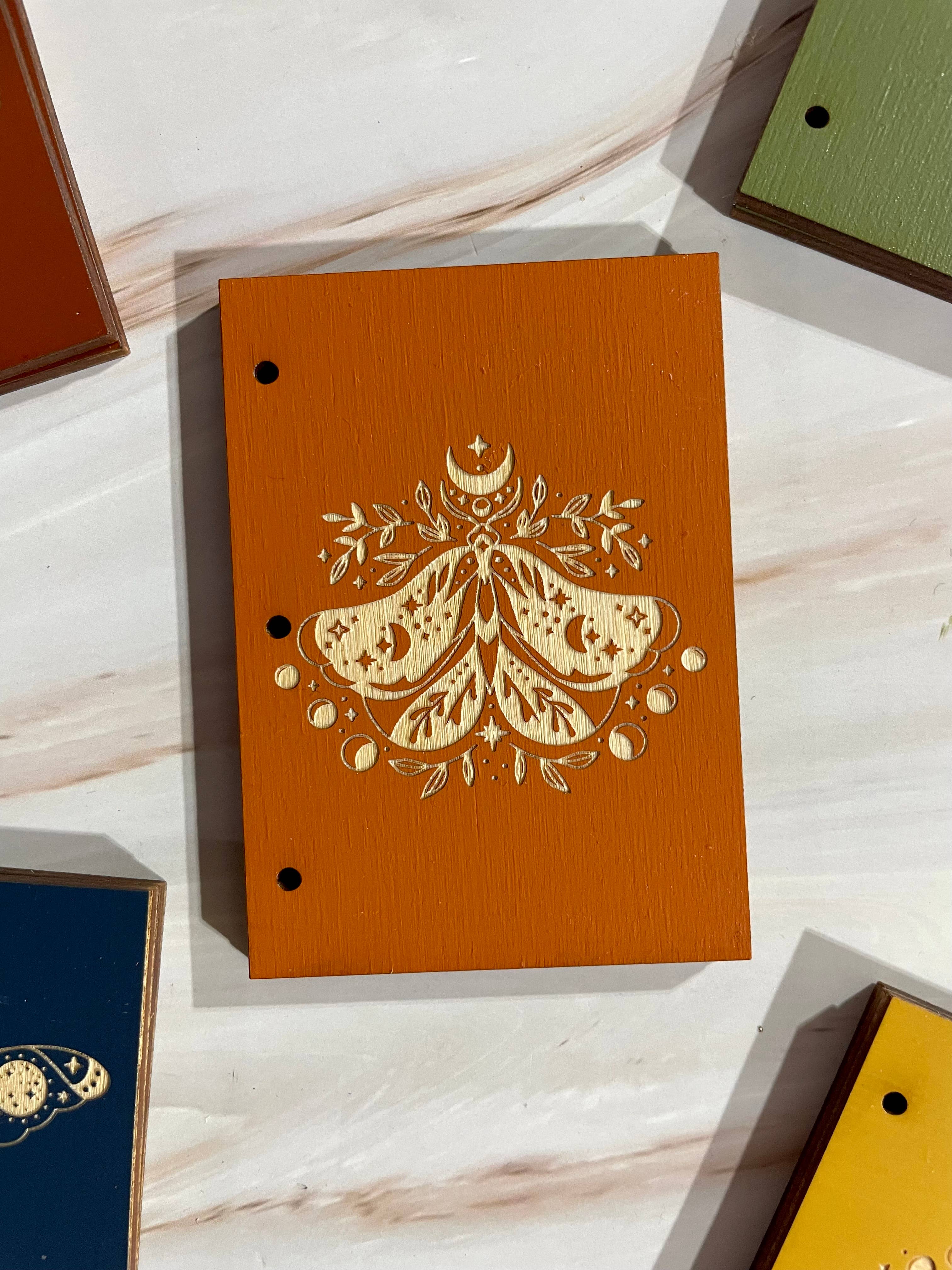 Elm Rose Designs – wholesale Journal/diary – Micro Mystic Moth Journal3
