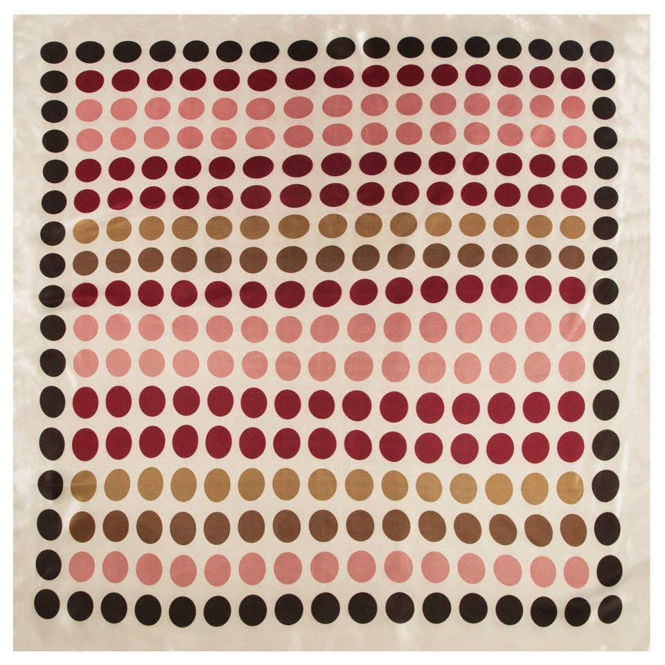 Dipped Shop – wholesale Halsduk - Dam – Leopard Vintage Färgblock Fyrkantig Satinscarf DP25E6037