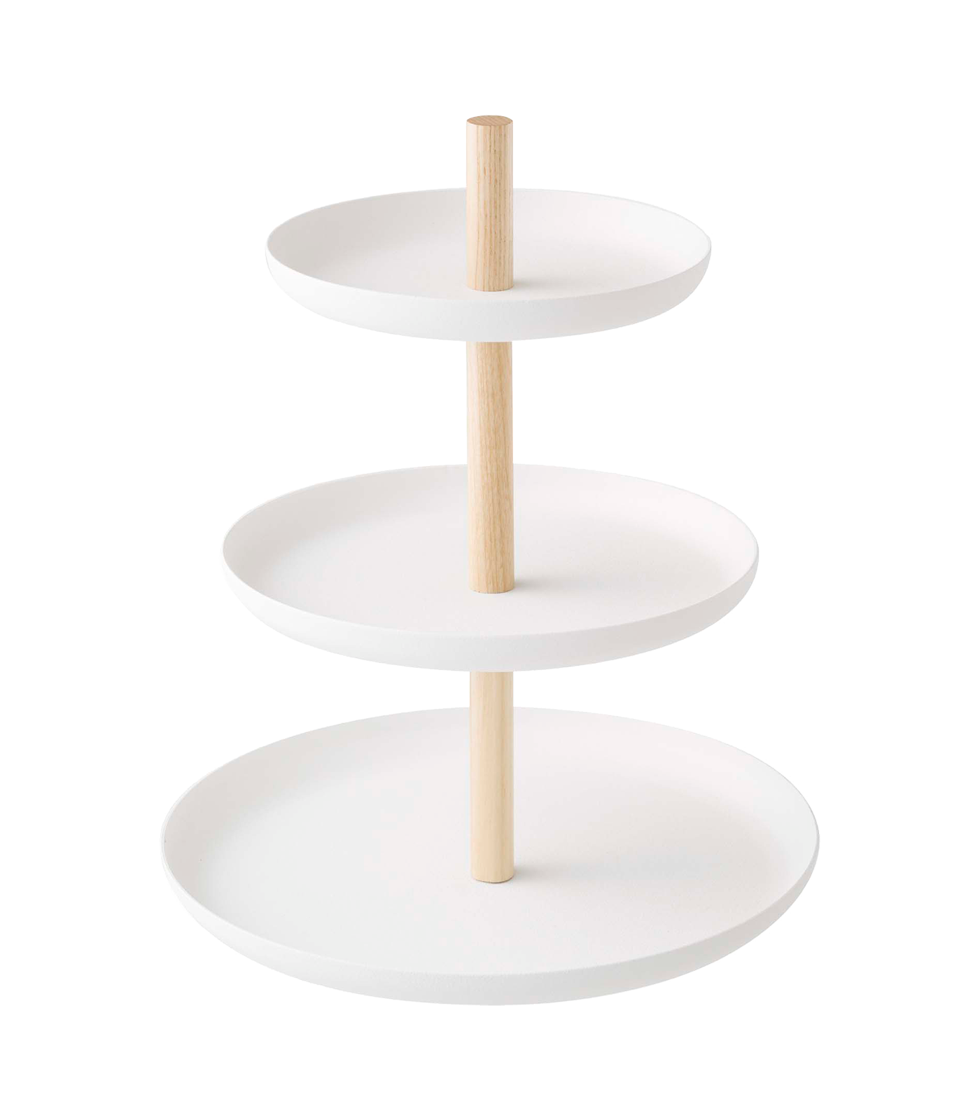 Yamazaki Home - Wholesale Serving Tray - Tosca Serving Stand - Steel + Wood0