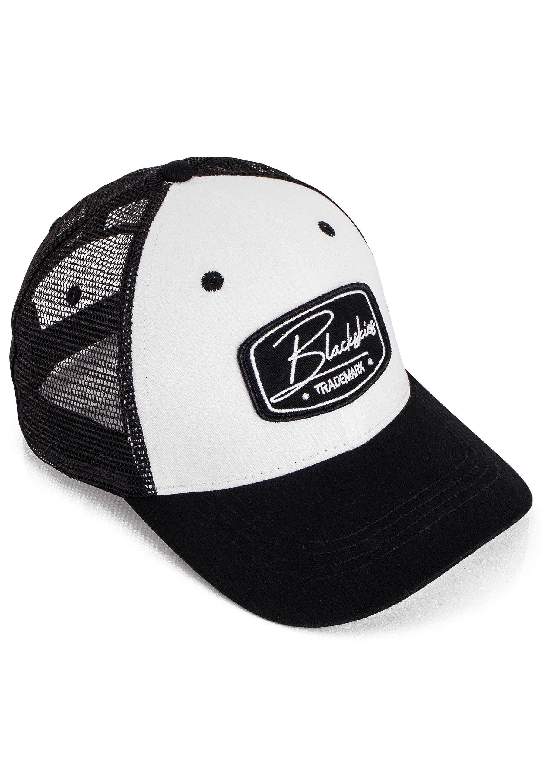 Blackskies - Wholesale Trucker Hat - Unisex - Racing Baseball Cap White-Black8
