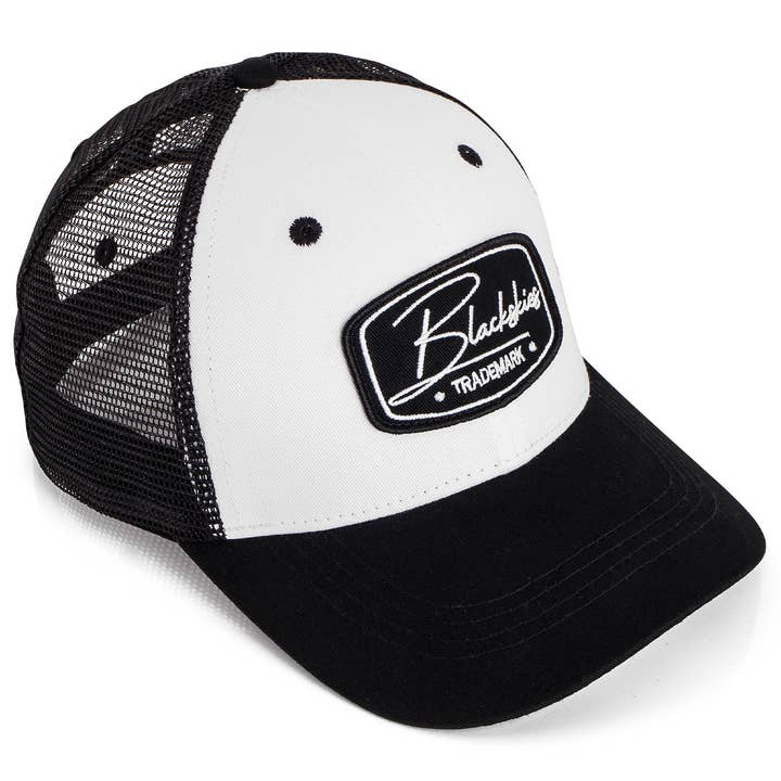Blackskies - Wholesale Trucker Hat - Unisex - Racing Baseball Cap White-Black8