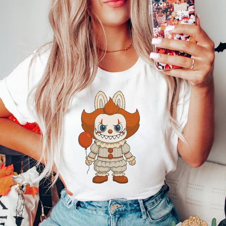 Horror dolls - Halloween tee - Labubu tee - Pennywise for wholesale by Lake Shore To Main