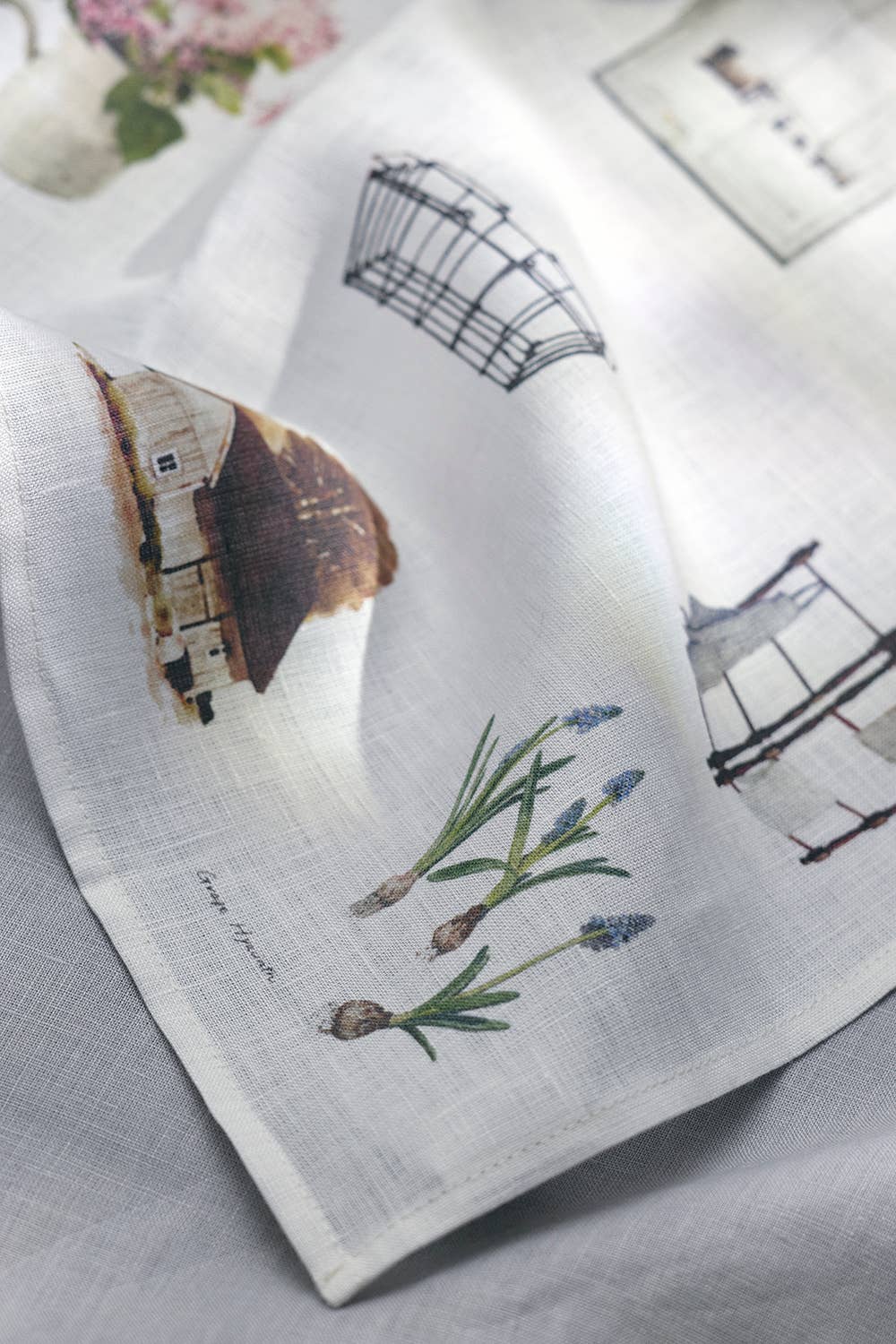 Fog Linen Work - Wholesale Handkerchief - Women's - Handkerchief M.O. Living With Flowers1