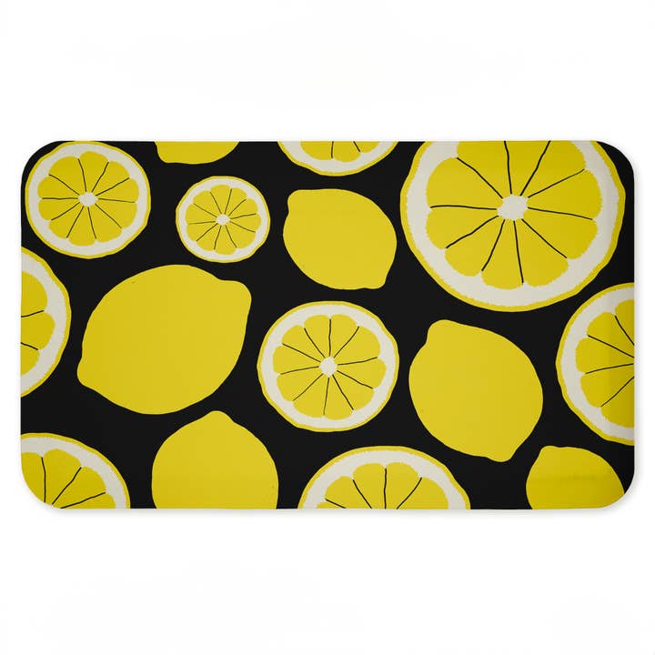 Stupell Industries - Wholesale Floor Mat - Lemon Pattern Floor Mat, 30"x18"14