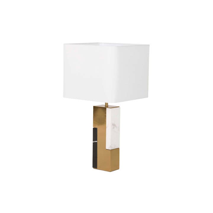 Bordslampa i metall och marmor 34x34x66 cm för wholesale av Ethan Chloe - GARPE GROUP - GARCIA PÉREZ Y CÍA S.L.