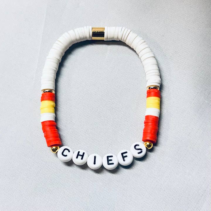 Armreif der Kansas City Chiefs für den Großhandel von Jessica James Design