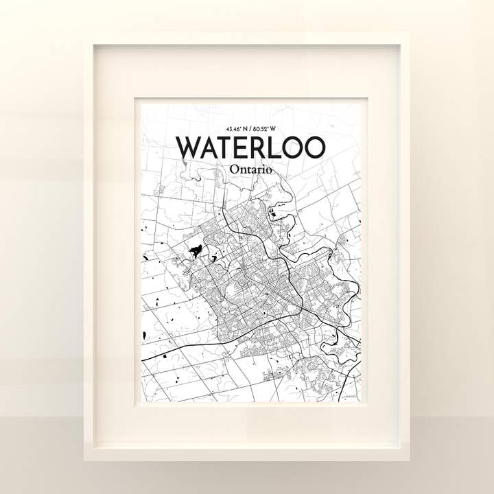 OurPoster.com - Wholesale Poster - Waterloo City Map Poster181