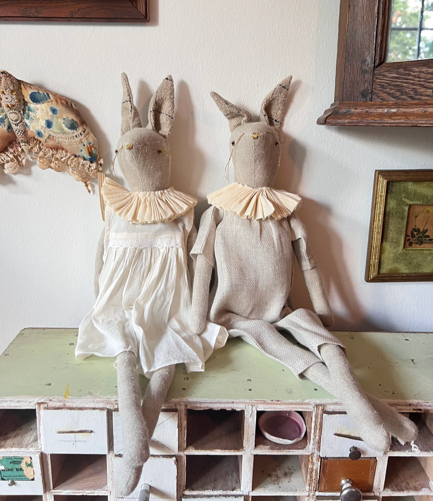 Skippy Cotton - Wholesale Decorative Tabletop Object - Ruffle Bun Ragdoll - Cotton-filled Art Doll11