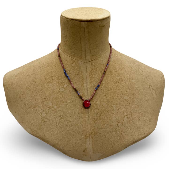 Kai Beaded and Semi necklace for wholesale by Audax