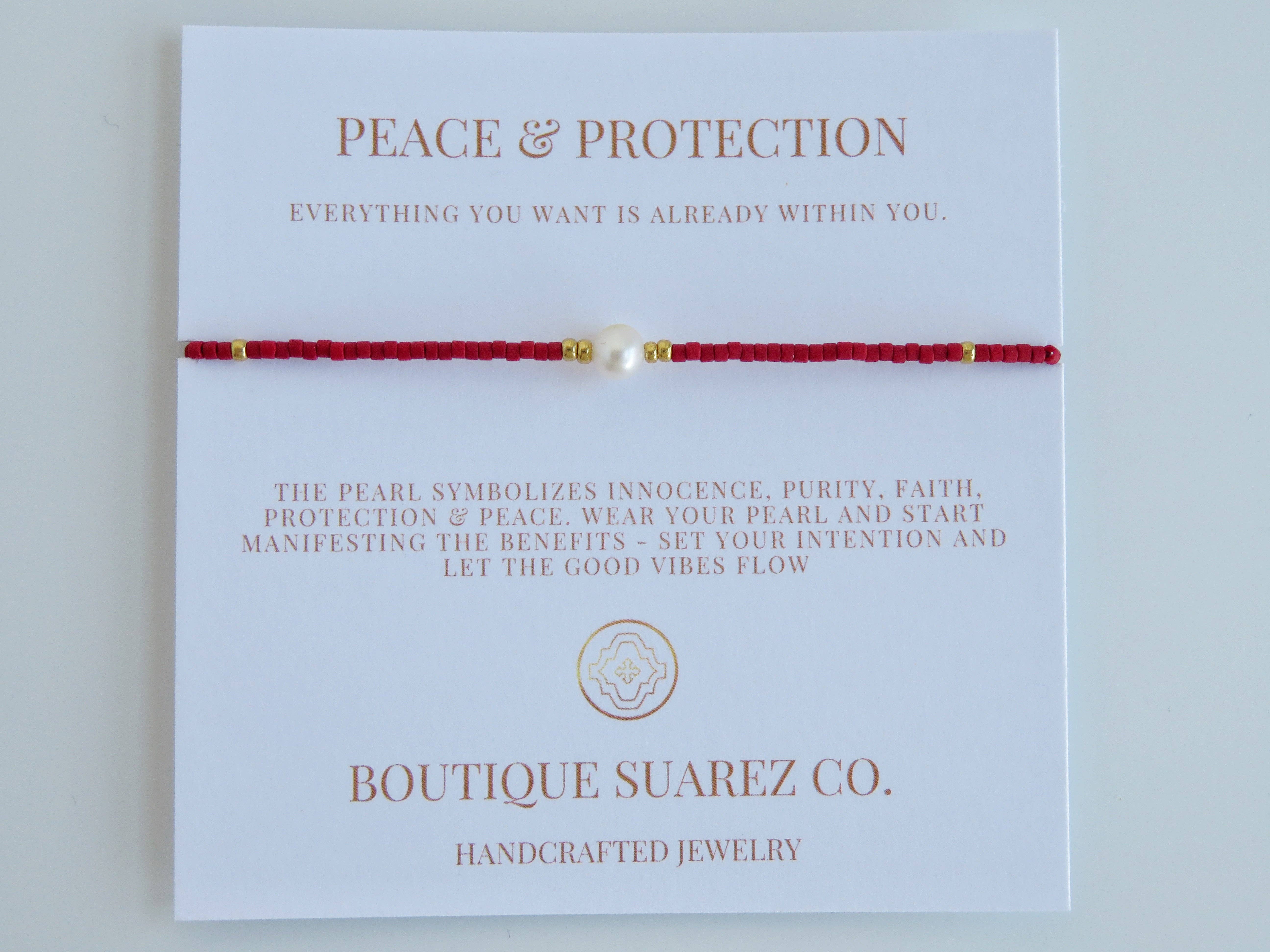 Boutique Suarez Co. - Wholesale Beaded Bracelet - Manifest Peace - Pearl Bracelet81
