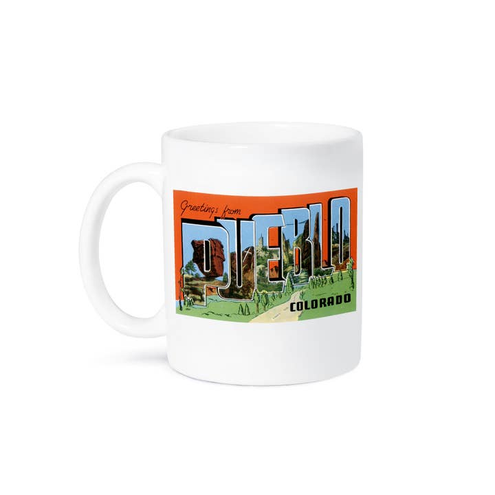3dRose - Wholesale Coffee Mug - 3dRose, Greetings From Pueblo Colorado With Bold Letters and Scenes of Pueblo, Mug8