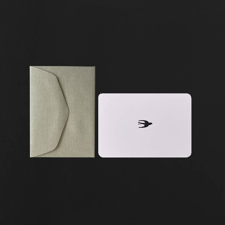 Swallow Mini-Karte und Umschlag für den Großhandel von le typographe