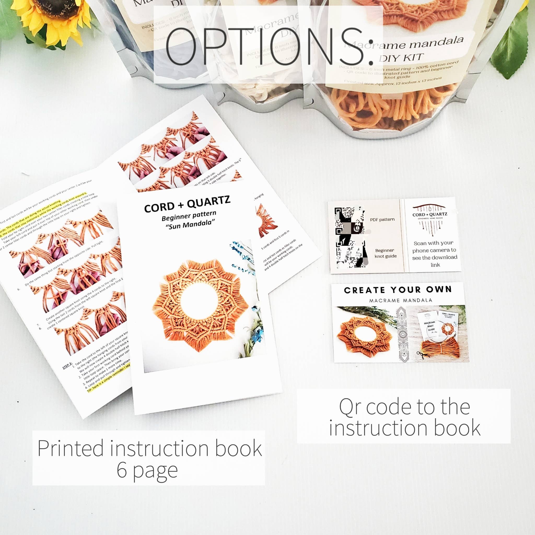 Cord + Quartz - Wholesale Doe-het-zelf-knutselset - Doe-het-zelf macramé mandala wandhanger set11