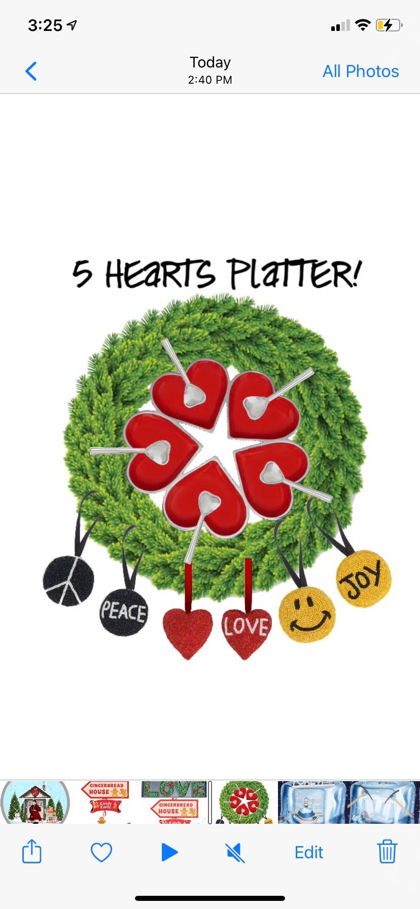 Inspired Generations - Wholesale Ornament Set - Beaded Red Heart LOVE Ornament - Set of 24