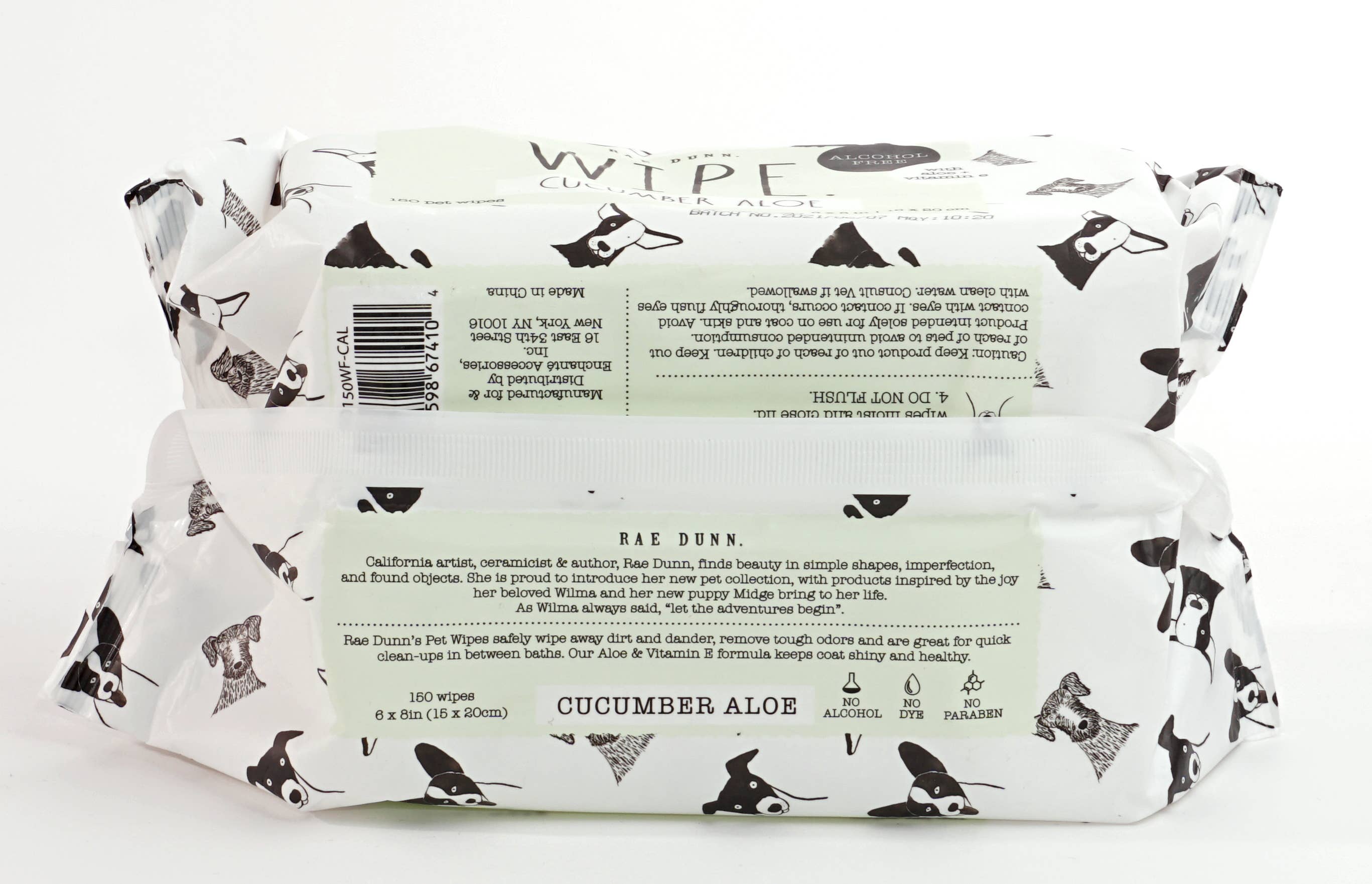 Precious Tails - Wholesale Pet Grooming Aid - Dog - Rae Dunn Pet Wipes Wilma's Friends - 150 ct18