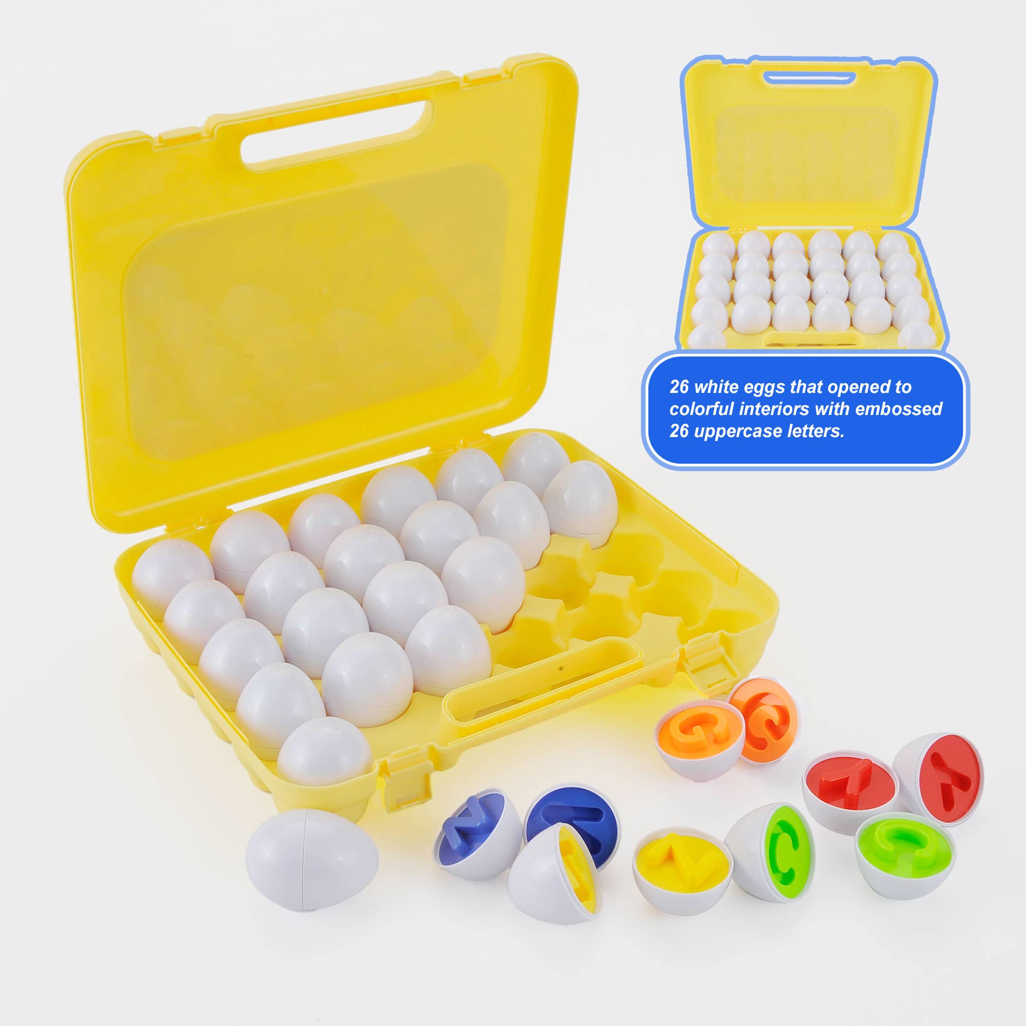 AZ Trading & Import (Toys, RC Toys & More) - Wholesale Toy Set - Kids - Letters Matching Eggs 26PCS ABC Alphabet Color Sorter Puzzle22