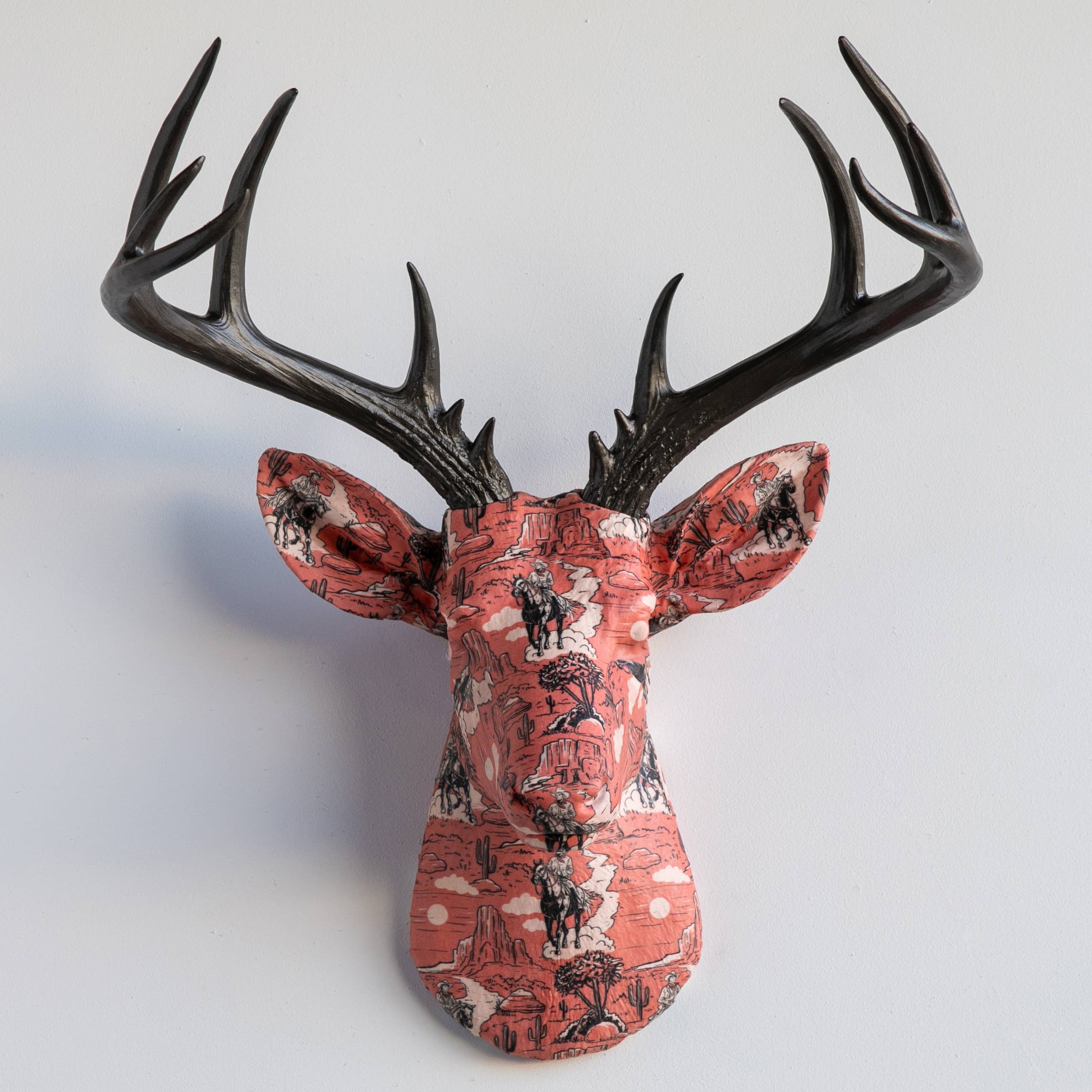 Near and Deer – Engroshandel 3D-vægkunst – Stofhjortehoved - Dusinvis af mønstervalg!19