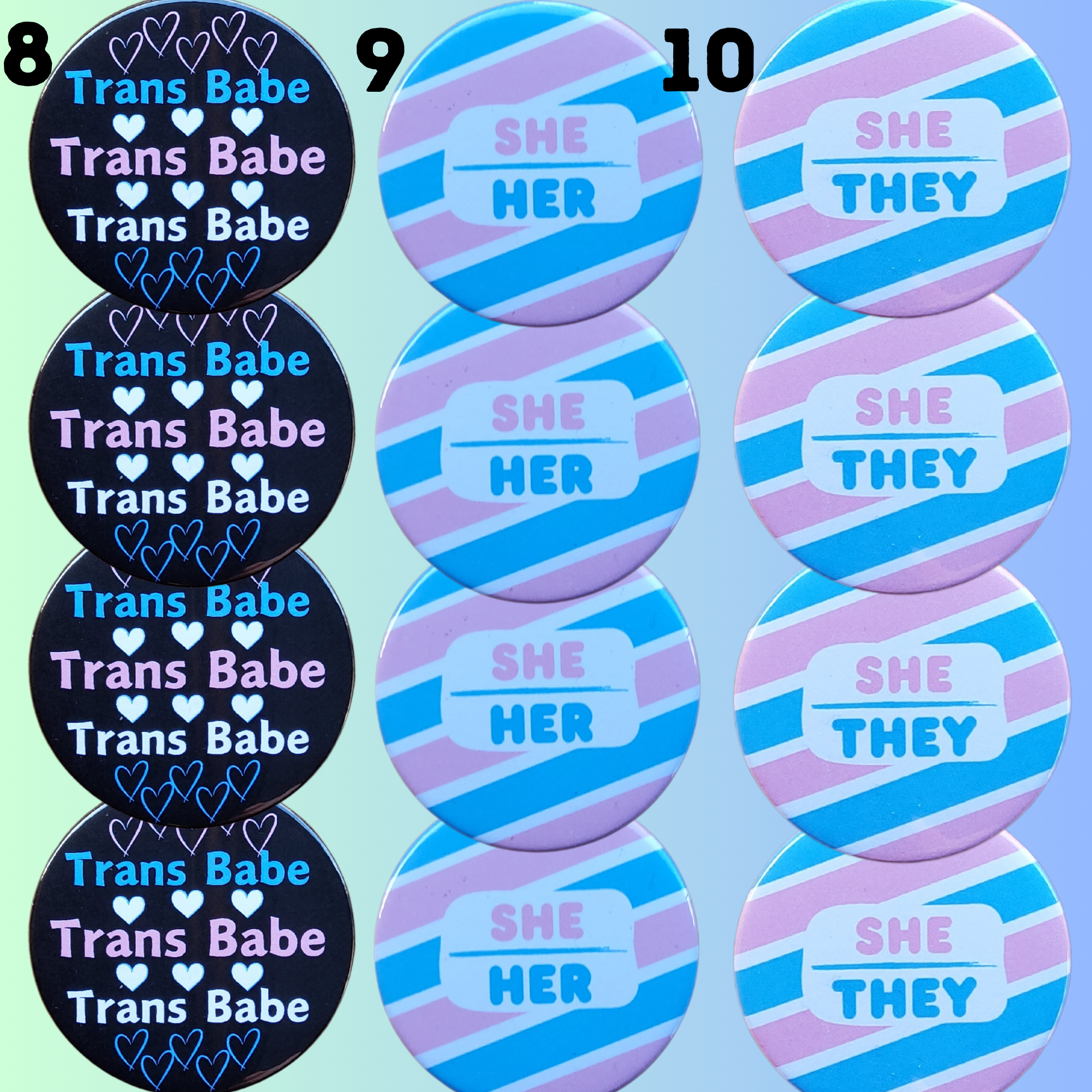 sent with Pride - Wholesale Lapel Pin/Button - Trans Badges Pride Transgender Pride Pin Badges4